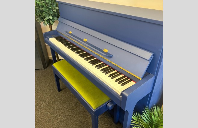 Reid Sohn Hornblower Blue RS115 Upright Piano, Used - All Inclusive Premium Package (SN:IJ0A00949) - Image 4